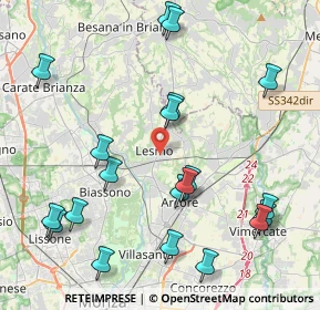 Mappa Via Vincenzo Monti, 20855 Lesmo MB, Italia (4.837)