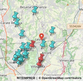 Mappa Via Vincenzo Monti, 20855 Lesmo MB, Italia (4.645)
