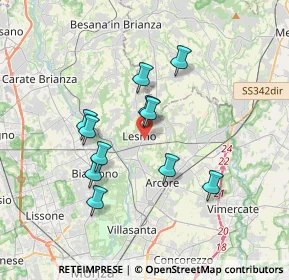 Mappa Via Vincenzo Monti, 20855 Lesmo MB, Italia (3.05182)