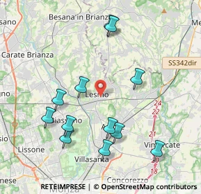 Mappa Via Vincenzo Monti, 20855 Lesmo MB, Italia (4.15333)