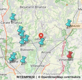 Mappa Via Vincenzo Monti, 20855 Lesmo MB, Italia (4.99182)