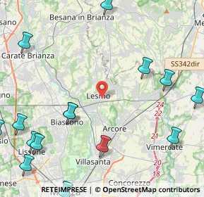 Mappa Via Vincenzo Monti, 20855 Lesmo MB, Italia (6.37688)
