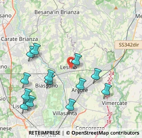 Mappa Via Vincenzo Monti, 20855 Lesmo MB, Italia (4.40308)