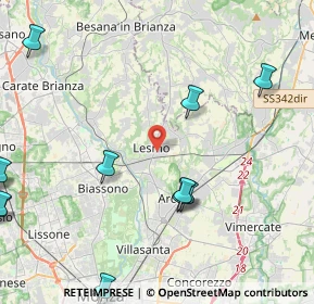 Mappa Via Vincenzo Monti, 20855 Lesmo MB, Italia (5.885)