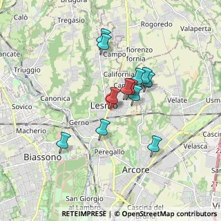 Mappa Via Vincenzo Monti, 20855 Lesmo MB, Italia (1.42833)