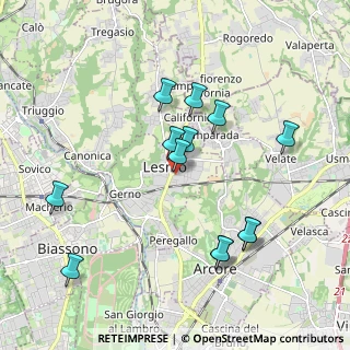 Mappa Via Vincenzo Monti, 20855 Lesmo MB, Italia (1.91615)