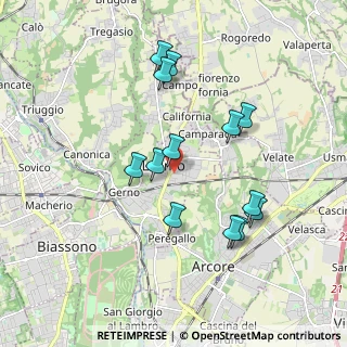Mappa Via Vincenzo Monti, 20855 Lesmo MB, Italia (1.75077)