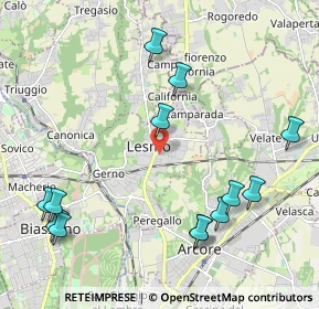 Mappa Via Vincenzo Monti, 20855 Lesmo MB, Italia (2.48)