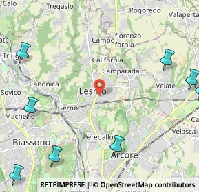 Mappa Via Vincenzo Monti, 20855 Lesmo MB, Italia (3.70182)