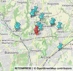 Mappa Via Vincenzo Monti, 20855 Lesmo MB, Italia (1.72385)