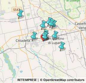 Mappa Via Roma, 35019 Tombolo PD, Italia (2.21)