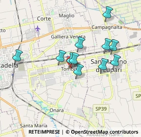 Mappa Via Roma, 35019 Tombolo PD, Italia (1.54636)