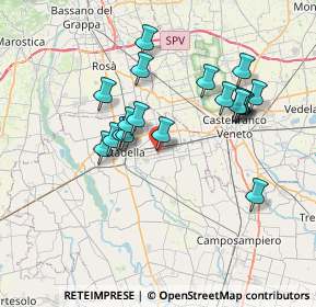 Mappa Via Roma, 35019 Tombolo PD, Italia (6.58158)