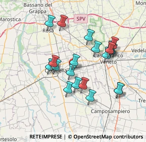 Mappa Via Roma, 35019 Tombolo PD, Italia (6.5765)