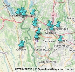 Mappa SS336, 21019 Ferno VA, Italia (7.08588)