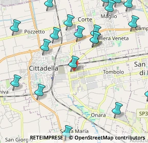 Mappa Via dell'Olmo, 35013 Cittadella PD, Italia (2.7695)