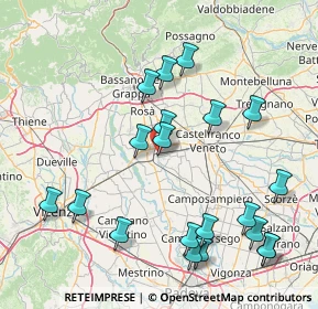Mappa Via dell'Olmo, 35013 Cittadella PD, Italia (18.1025)