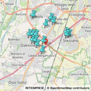 Mappa Via Piemonte, 24044 Dalmine BG, Italia (1.59067)