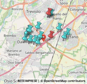 Mappa Via Piemonte, 24044 Dalmine BG, Italia (1.46625)