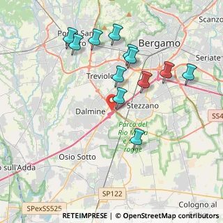 Mappa Raccordo Stradale, 24044 Dalmine BG, Italia (3.89333)