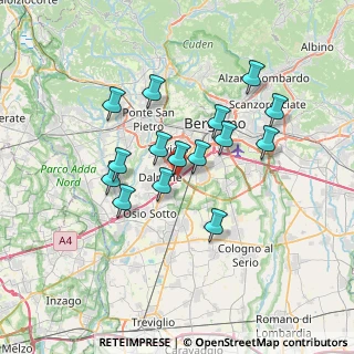 Mappa Via Piemonte, 24044 Dalmine BG, Italia (5.92467)