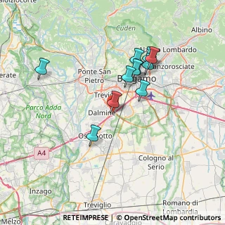 Mappa Via Piemonte, 24044 Dalmine BG, Italia (6.36727)