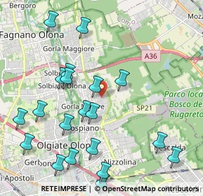Mappa Via Caravaggio, 21055 Gorla Minore VA, Italia (2.407)