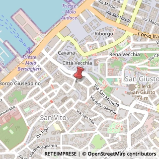 Mappa Via della Madonna del Mare, 11, 34124 Trieste, Trieste (Friuli-Venezia Giulia)