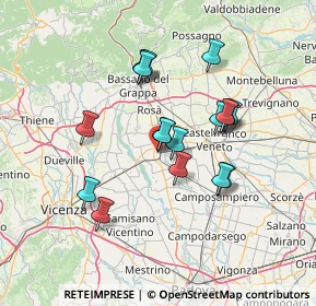 Mappa Via del Cristo, 35013 Cittadella PD, Italia (11.95353)