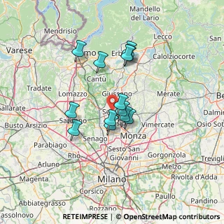 Mappa Via Seveso, 20831 Seregno MB, Italia (10.50154)