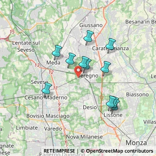 Mappa Via Seveso, 20831 Seregno MB, Italia (3.33364)