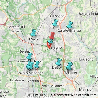 Mappa Via Seveso, 20831 Seregno MB, Italia (4.02308)