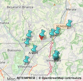 Mappa Via S. Giovanni Bosco, 20865 Usmate Velate MB, Italia (3.51917)