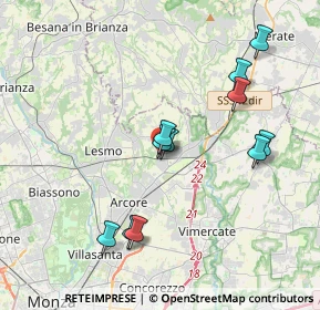 Mappa Via S. Giovanni Bosco, 20865 Usmate Velate MB, Italia (3.67091)