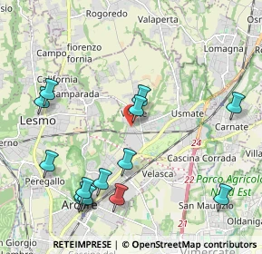 Mappa Via S. Giovanni Bosco, 20865 Usmate Velate MB, Italia (2.38143)