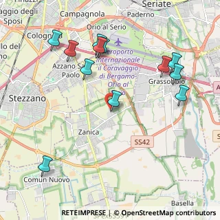 Mappa Via Divisione Sforzesca, 24050 Zanica BG, Italia (2.30417)
