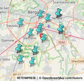 Mappa Via Giovanni Pascoli, 24050 Zanica BG, Italia (3.75222)