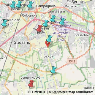 Mappa Via Giovanni Pascoli, 24050 Zanica BG, Italia (2.85273)