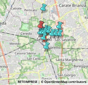 Mappa Piazza Roma, 20831 Seregno MB, Italia (0.918)