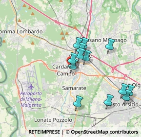 Mappa Via Cantore General, 21010 Cardano Al Campo VA, Italia (3.38077)