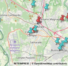 Mappa Via Cantore General, 21010 Cardano Al Campo VA, Italia (5.21308)