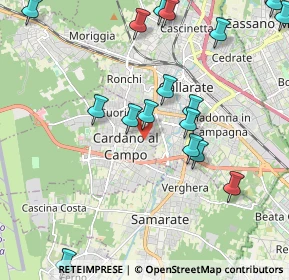 Mappa Via Cantore General, 21010 Cardano Al Campo VA, Italia (2.54056)