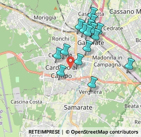 Mappa Via Cantore General, 21010 Cardano Al Campo VA, Italia (1.6925)