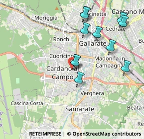 Mappa Via Cantore General, 21010 Cardano Al Campo VA, Italia (2.07917)