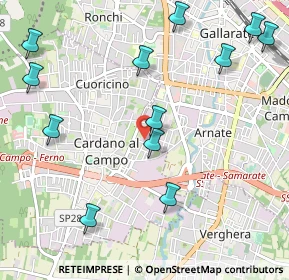 Mappa Via Cantore General, 21010 Cardano Al Campo VA, Italia (1.26833)