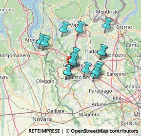 Mappa Via Cantore General, 21010 Cardano Al Campo VA, Italia (10.20188)