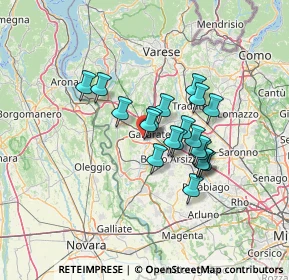 Mappa Via Cantore General, 21010 Cardano Al Campo VA, Italia (10.0455)