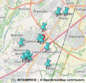 Mappa Via dell'Artigianato, 24044 Dalmine BG, Italia (1.86333)