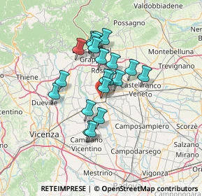 Mappa Via A.Mantegna, 35013 Cittadella PD, Italia (10.236)