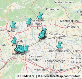 Mappa Via A.Mantegna, 35013 Cittadella PD, Italia (14.9325)